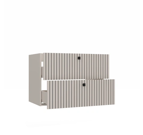 SZAFKA POD UMYWALKĘ TIGO 80 2S KASZMIR 2 SZUFLADY RYFLOWANY FRONT WISZĄCA-12