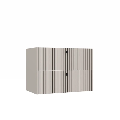 SZAFKA POD UMYWALKĘ TIGO 80 2S KASZMIR 2 SZUFLADY RYFLOWANY FRONT WISZĄCA-11