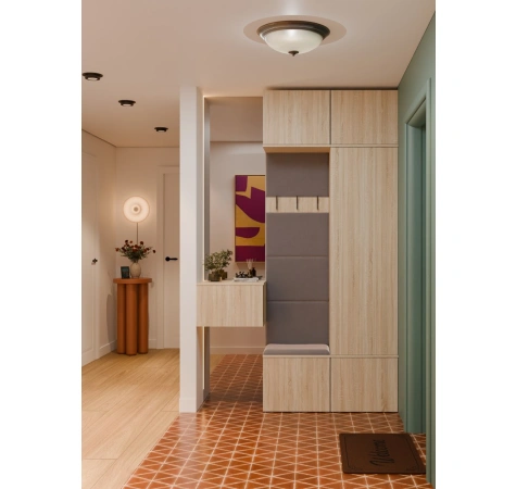 Garderoba Szafa + Wieszak HAGA II/1Sz1W DĄB SONOMA-4