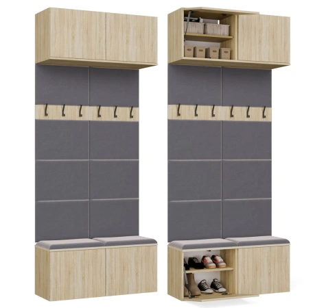 Garderoba Podwójny Wieszak HAGA II/2W DĄB SONOMA-1