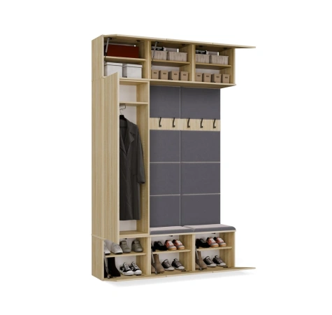 Garderoba HAGA III/1Sz2W DĄB SONOMA + 2x Wieszak-13