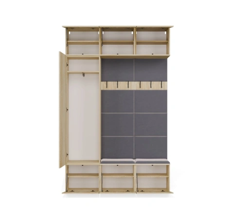 Garderoba HAGA III/1Sz2W DĄB SONOMA + 2x Wieszak-14