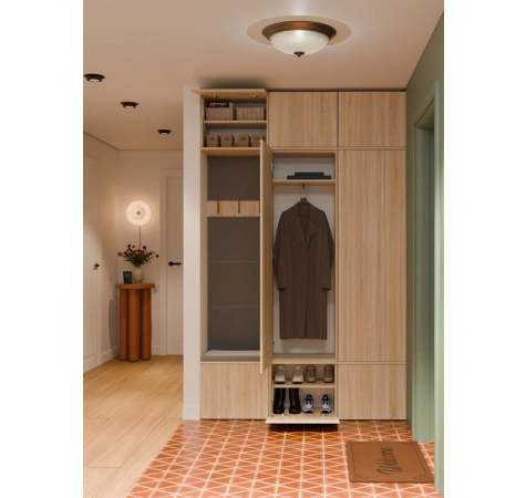 Garderoba HAGA III/2Sz1W DĄB SONOMA 2x Szafa + Wieszak-3