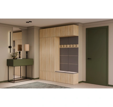 Garderoba HAGA IV/2Sz2W DĄB SONOMA 2x Szafa + 2x Wieszak-4