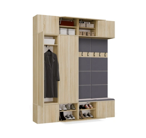 Garderoba HAGA IV/2Sz2W DĄB SONOMA 2x Szafa + 2x Wieszak-13