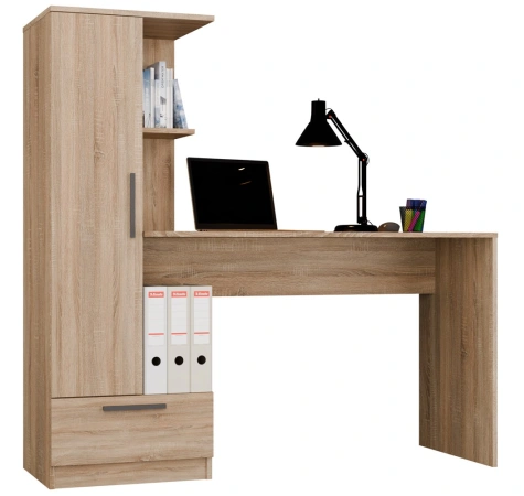 Zestaw Biurko + Regał COSMO DĄB SONOMA-1