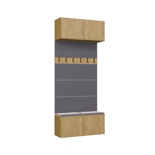 Garderoba Podwójny Wieszak HAGA II/2W DĄB ARTISAN-10