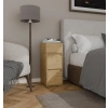 Szafka Nocna YORK Stolik Nocny Półka 2 Szuflady Do Sypialni DĄB ARTISAN-4