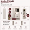 Szafka Łazienkowa Wisząca TERRA 1D KASZMIR BEŻ Słupek 4 Półki Do Łazienki-6