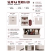 Szafka Pod Umywalkę TERRA 60 2S Wisząca KASZMIR 2 Szuflady 60x58x45 Cm-6