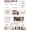 Szafka Pod Umywalkę TERRA 80 2S Wisząca KASZMIR 2 Szuflady 80x58x45 Cm-5