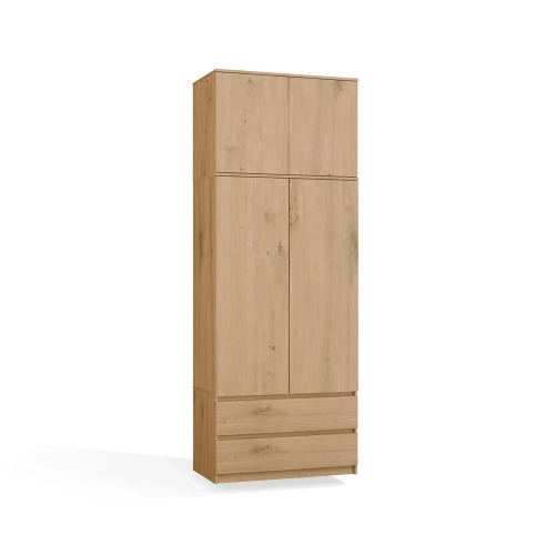 Nadstawka Na Szafę SD-90 DĄB ARTISAN Półka 90 cm Do Garderoby Pokoju-11