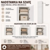 Szafa z Nadstawką SD-50 Drzwi Półki BIEL MAT Do Garderoby Pokoju Biura-5