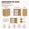 Szafa z Nadstawką SD-50 Drzwi Półki DĄB ARTISAN Do Garderoby Pokoju Biura-7