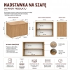 Szafa Malwa SS-90 z Nadstawką DĄB ARTISAN Do Garderoby Pokoju-5
