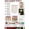 Szafka Łazienkowa CORDOBA 1D KASZMIR DĄB CASTELLO Wisząca 2 Półki-7