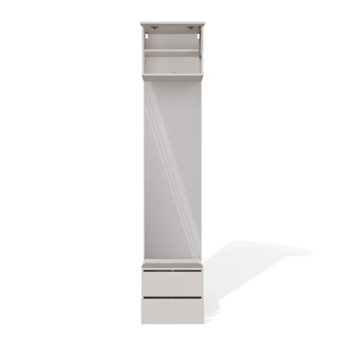 Garderoba HAGA 1L2S Szafka 2 Szuflady Do Korytarza KASZMIR BEŻ 238x50x35 cm-9