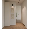 Garderoba HAGA 1SZ2S Szafka 2 Szuflady Do Korytarza KASZMIR BEŻ 238x50x35-2