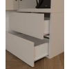 Garderoba HAGA 1SZ2S Szafka 2 Szuflady Do Korytarza KASZMIR BEŻ 238x50x35-4