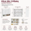 Szafka Łazienkowa Wisząca POLA 3DL/P BIAŁY 80 Cm 3 Lustra z Półką-7