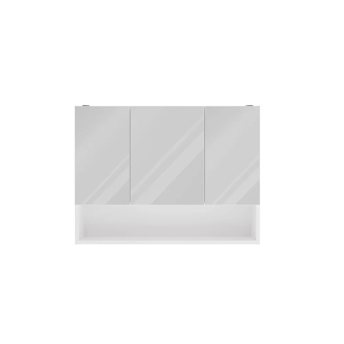 Szafka Łazienkowa Wisząca POLA 3DL/P BIAŁY 80 Cm 3 Lustra z Półką-9