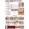Szafka Łazienkowa Wisząca POLA 3DL/P DĄB ARTISAN 80 Cm 3 Lustra z Półką-6