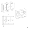 Szafka Łazienkowa Wisząca POLA 3DL/P DĄB ARTISAN 80 Cm 3 Lustra z Półką-8