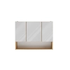 Szafka Łazienkowa Wisząca POLA 3DL/P DĄB ARTISAN 80 Cm 3 Lustra z Półką-12