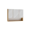 Szafka Łazienkowa Wisząca POLA 3DL/P DĄB ARTISAN 80 Cm 3 Lustra z Półką-15