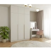 Szafa SENSO 3D Wysoka Z NADSTAWKĄ KASZMIR 150 Cm Drzwi Złote Uchwyty 250 Cm-2