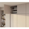 Szafa SENSO 3D Wysoka Z NADSTAWKĄ KASZMIR Drzwi Czarne Uchwyty 250 Cm-4