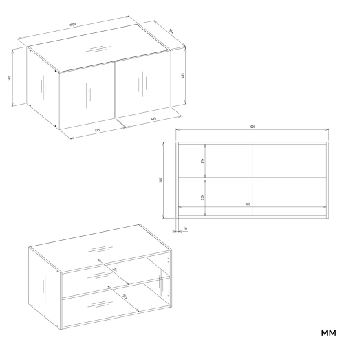 Szafa SENSO 4D z NADSTAWKĄ Wysoka KASZMIR Drzwi Czarne Uchwyty 250x200 Cm-8