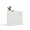KOMODA FRAN BIAŁY 120 Cm Szafka 3 Drzwi 2 Szuflady 30 Cm Do Salonu Sypialni-10