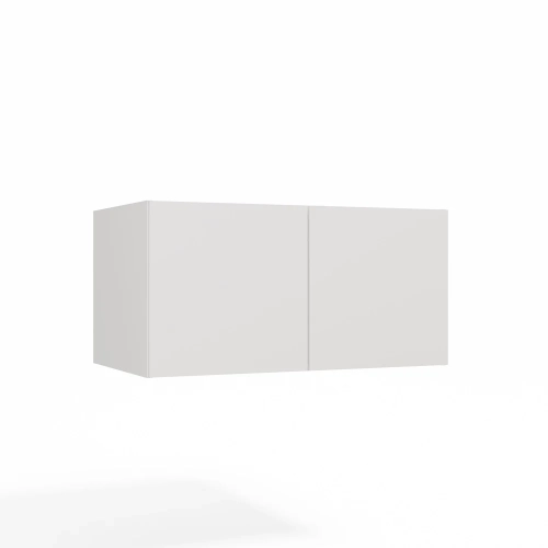 SZAFA SENSO 4D z Nadstawką Wysoka BIEL Drzwi Czarne uchwyty 250x200 Cm-14