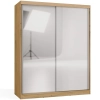 SZAFA Przesuwna IGA 160 2 Lustra DĄB ARTISAN BIEL – Nowoczesny Design-1