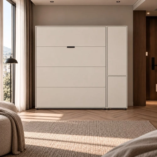 SZAFKA Wysoki Słupek ATLANTA 2D Drążek 2 Drzwi Półki Sypialnia Salon 209 Cm-2