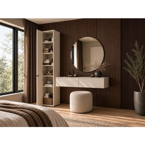 SZAFKA Wysoki Słupek ATLANTA 2D Drążek 2 Drzwi Półki Sypialnia Salon 209 Cm-3