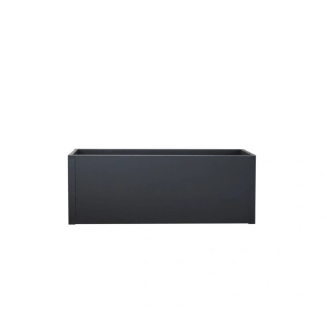 Donica ogrodowa metalowa 180x50x50RAL7016 antracyt