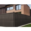 Listwy ogrodzeniowe pionowe szerokie 123 x 250 RD02 ciemny brąz