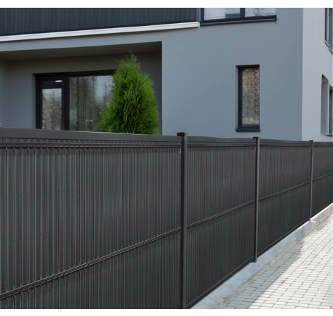 Listwy ogrodzeniowe pionowe szerokie 123 x250 RD05 antracyt