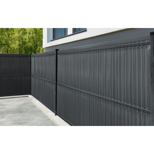 Listwy ogrodzeniowe pionowe szerokie 123 x250 RD05 antracyt