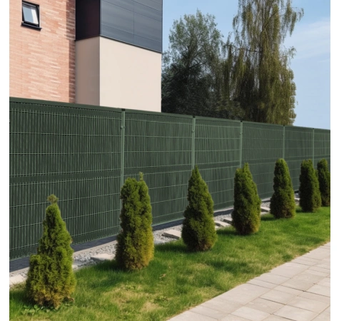 Listwy ogrodzeniowe pionowe szerokie 123 X 250 RD12 zielona