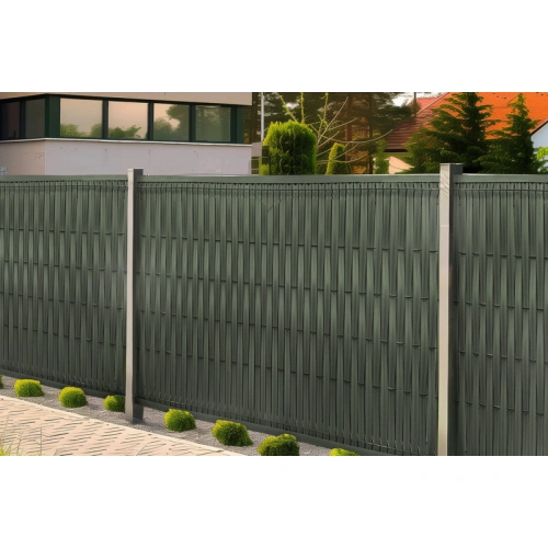 Listwy ogrodzeniowe pionowe szerokie 123 X 250 RD12 zielona