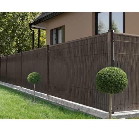 Listwy ogrodzeniowe pionowe szerokie 153 x 250 RD01 jasny brąz