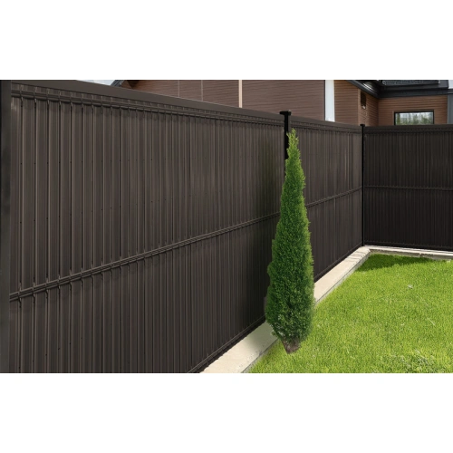 Listwy ogrodzeniowe pionowe szerokie 153 x 250 RD 02 ciemny brąz