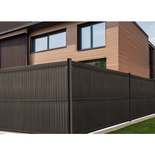 Listwy ogrodzeniowe pionowe szerokie 153 x 250 RD 02 ciemny brąz