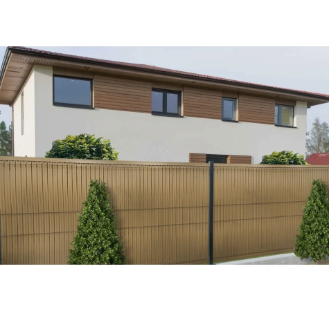 Listwy ogrodzeniowe pionowe szerokie 123 X 250 RD08 słomkowa