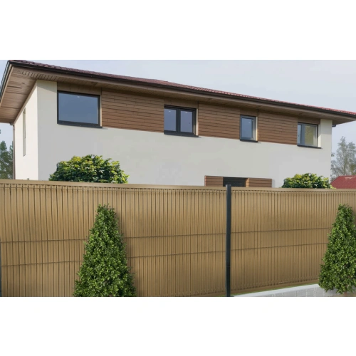 Listwy ogrodzeniowe pionowe szerokie 123 X 250 RD08 słomkowa
