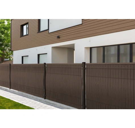 Listwy ogrodzeniowe pionowe szerokie 173X250 RD01 jasny brąz