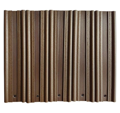 Listwa ogrodzeniowa pionowa szeroka 123x8 RD01 jasny brąz